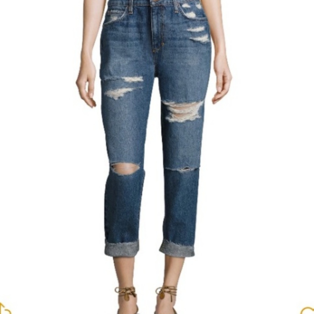 Joe’s Jeans distressed Debbie crop jeans NWT
